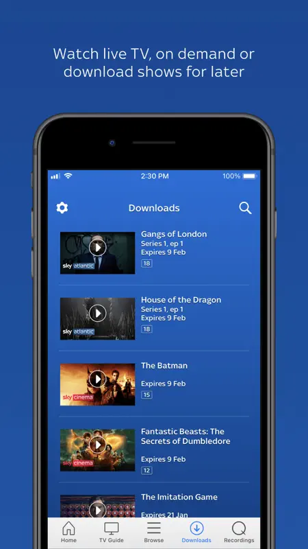 Sky Go (Q / +) screenshot 7 of 9