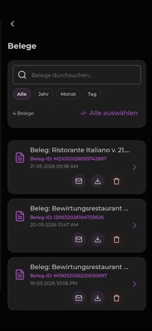 Bewirtungsbeleg Generator screenshot