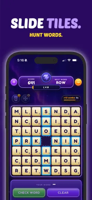 TileHunt: Word Search Puzzle screenshot 1