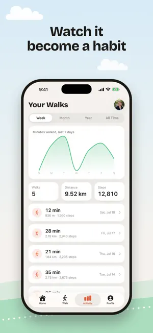 Walkami: Easy Walking Tracker screenshot 4