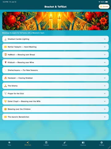 Messianic Jewish Calendar iPad screenshot