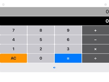 Voice-calculator iPad screenshot