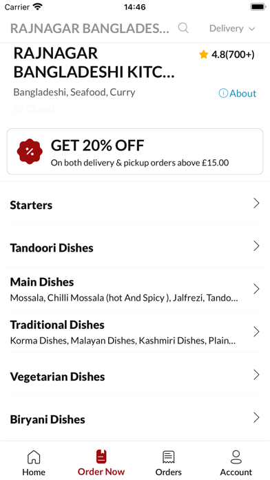 Rajnagar Bangladeshi Kitchen Screenshot