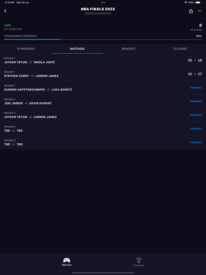 Bracket Tournament builder