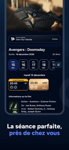Cinéville iPhone screenshot 2
