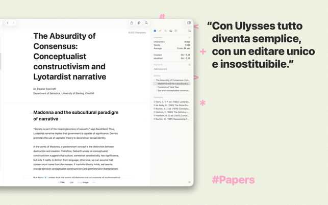 Ulysses: App di scrittura Screenshot