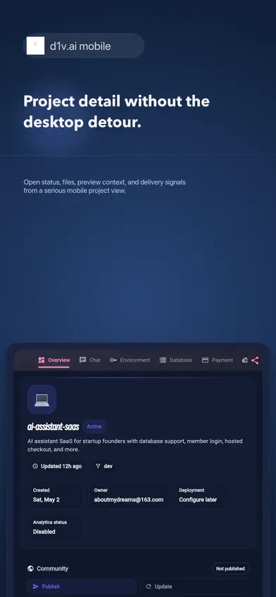 D1V - AI Coding Workspace screenshot 2