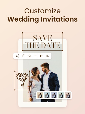 Wedding Invitation Maker - Wdy iPad screenshot