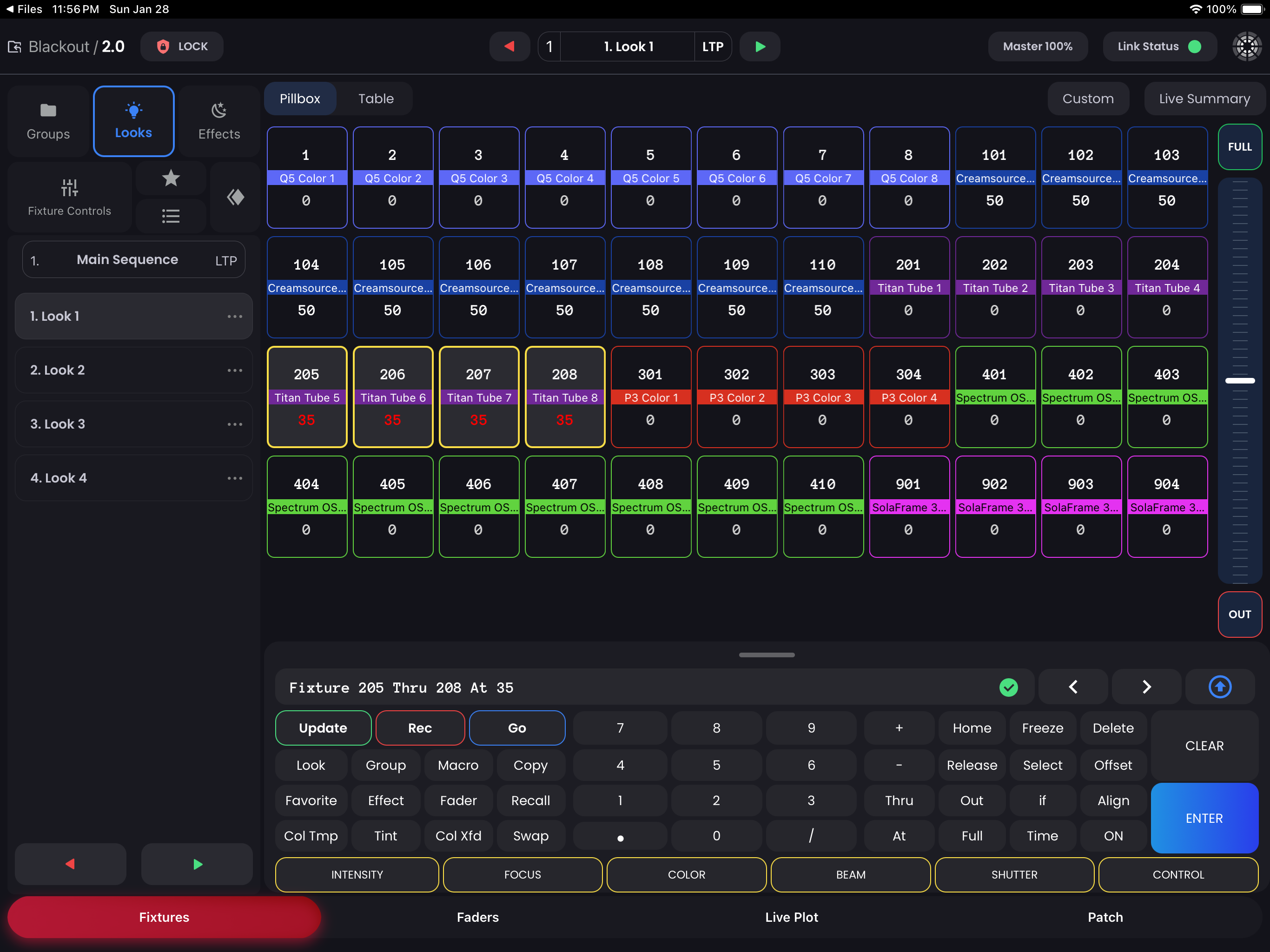 Blackout Lighting Console