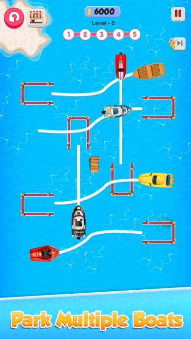 ボート駐車場: 交通脱出自動車教習所ゲームのおすすめ画像2