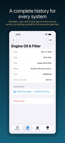 BoatVault Logbook iPhone screenshot