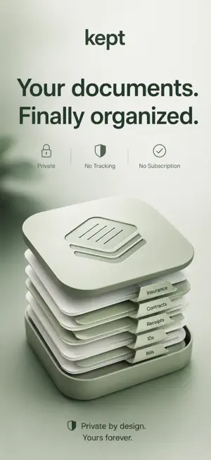 kept · Document Organizer screenshot 1