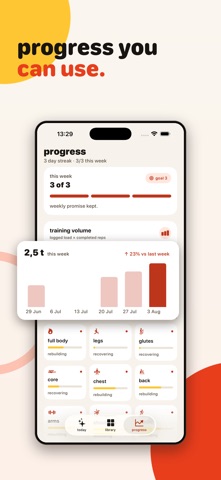 reps: save workouts & train iPhone screenshot