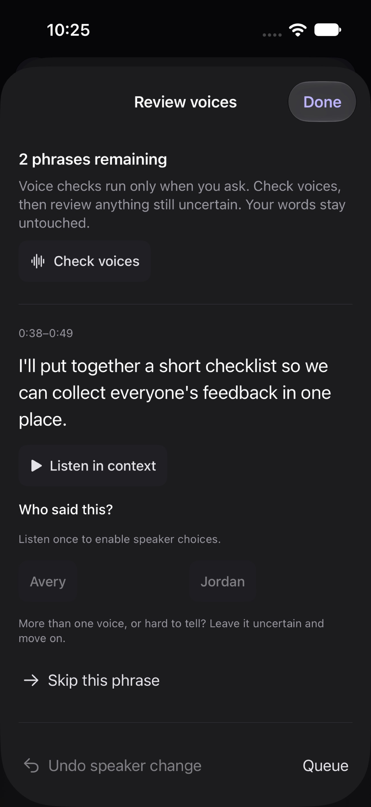 Screenshot 3 of Drop Transcript