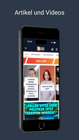 Screenshot von NIUS auf dem iPhone 2
