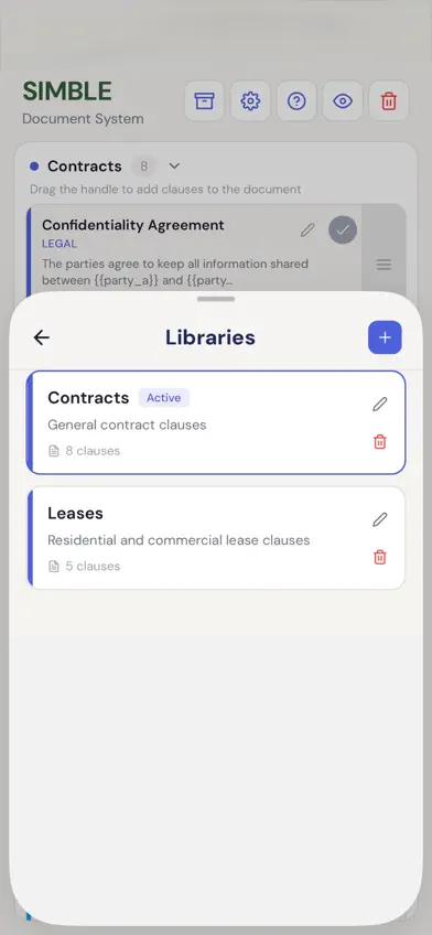 SIMBLE Document System screenshot 3