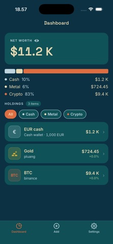 Thimp: Net Worth Tracker screenshot