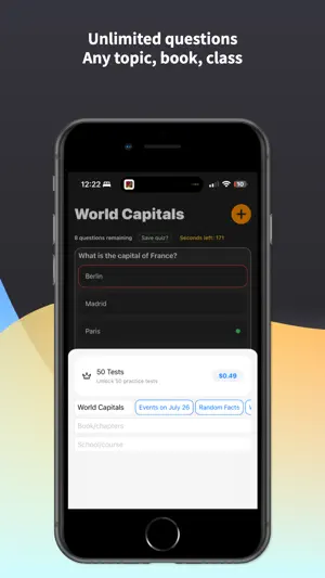 QuizAI- AI Generated Tests screenshot 3