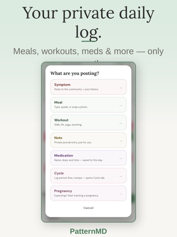PatternMD iPad screenshot