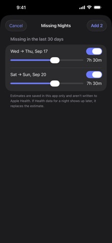 Sleep Debt Clock Screenshot 4 of 4