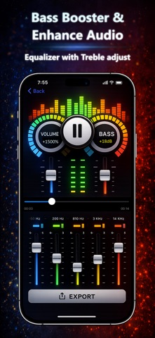 Volume Booster • Bass Booster iPhone screenshot