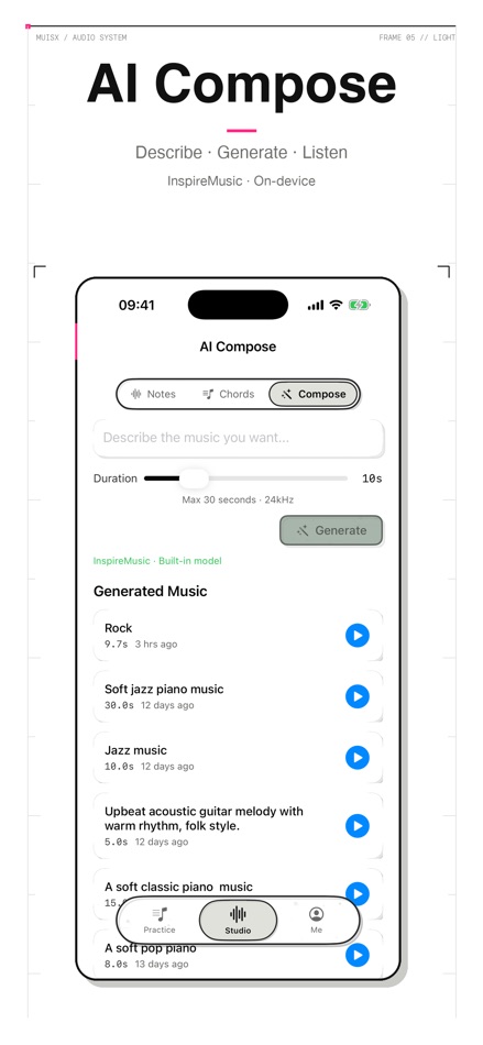 #4. muisx - AI Music Tool & Studio (iOS) De: Hurip Inc.