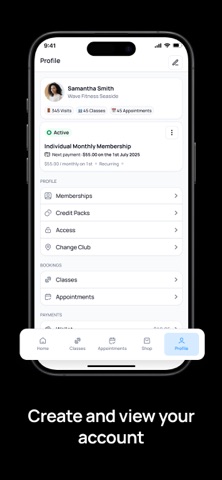 Wave Fitness Seaside iPhone screenshot