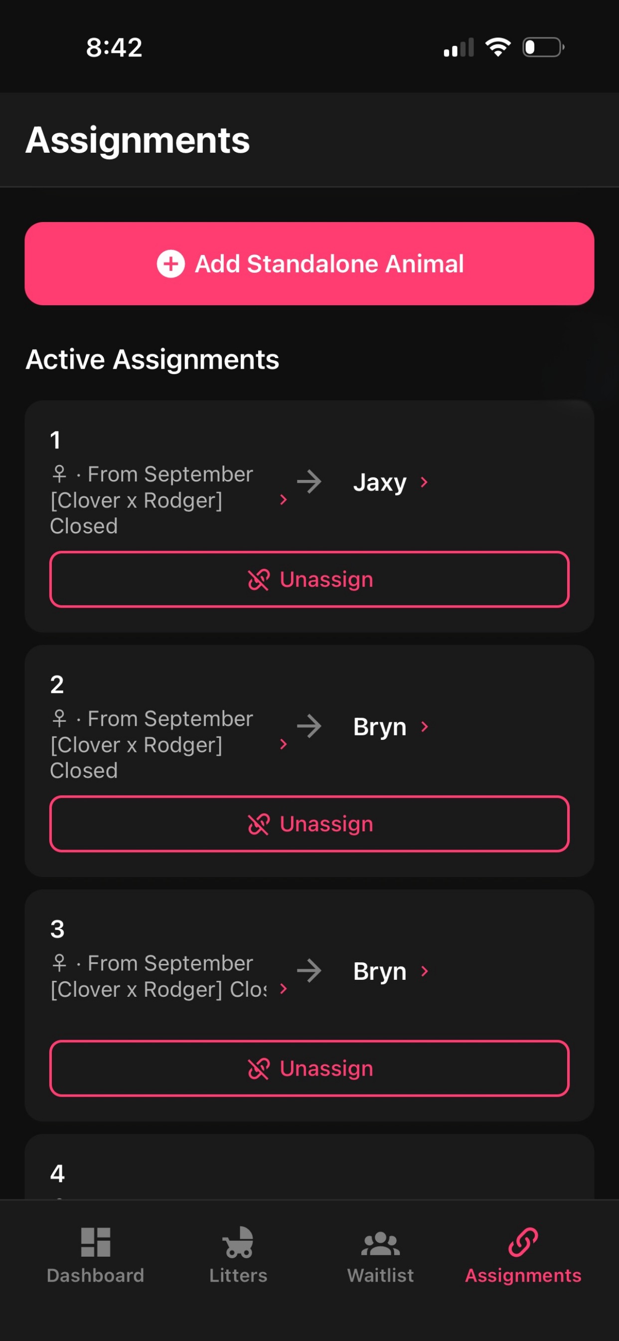 Screenshot 4 of Breeding Buddy for Litters