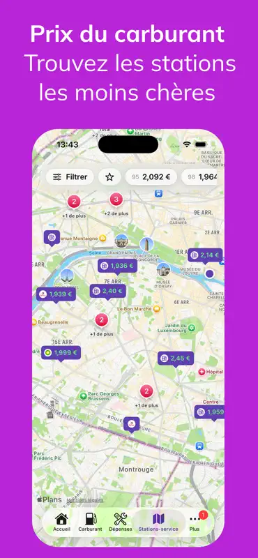 Fuelio: prix carburant & coûts screenshot 4 of 10
