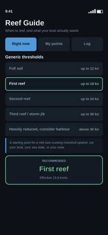 Reef Guide — When to Reef iPhone screenshot