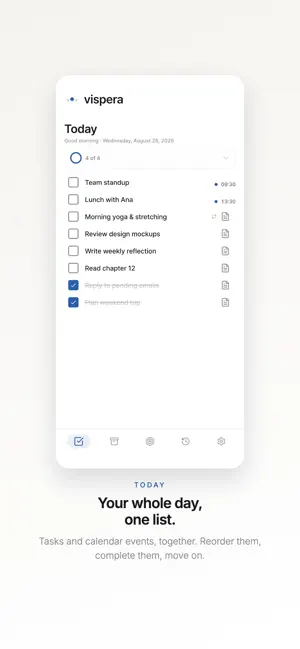 Vispera · Plan & Do screenshot 1