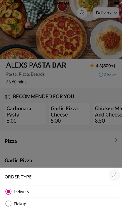 ALEXS PASTA BAR Screenshot