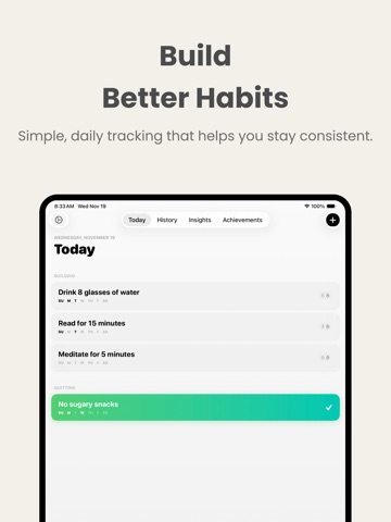 Habit Habit - Daily Tracker iPad screenshot