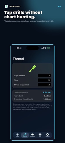 CutMetric: CNC Feeds & Math Screenshot 2 of 6