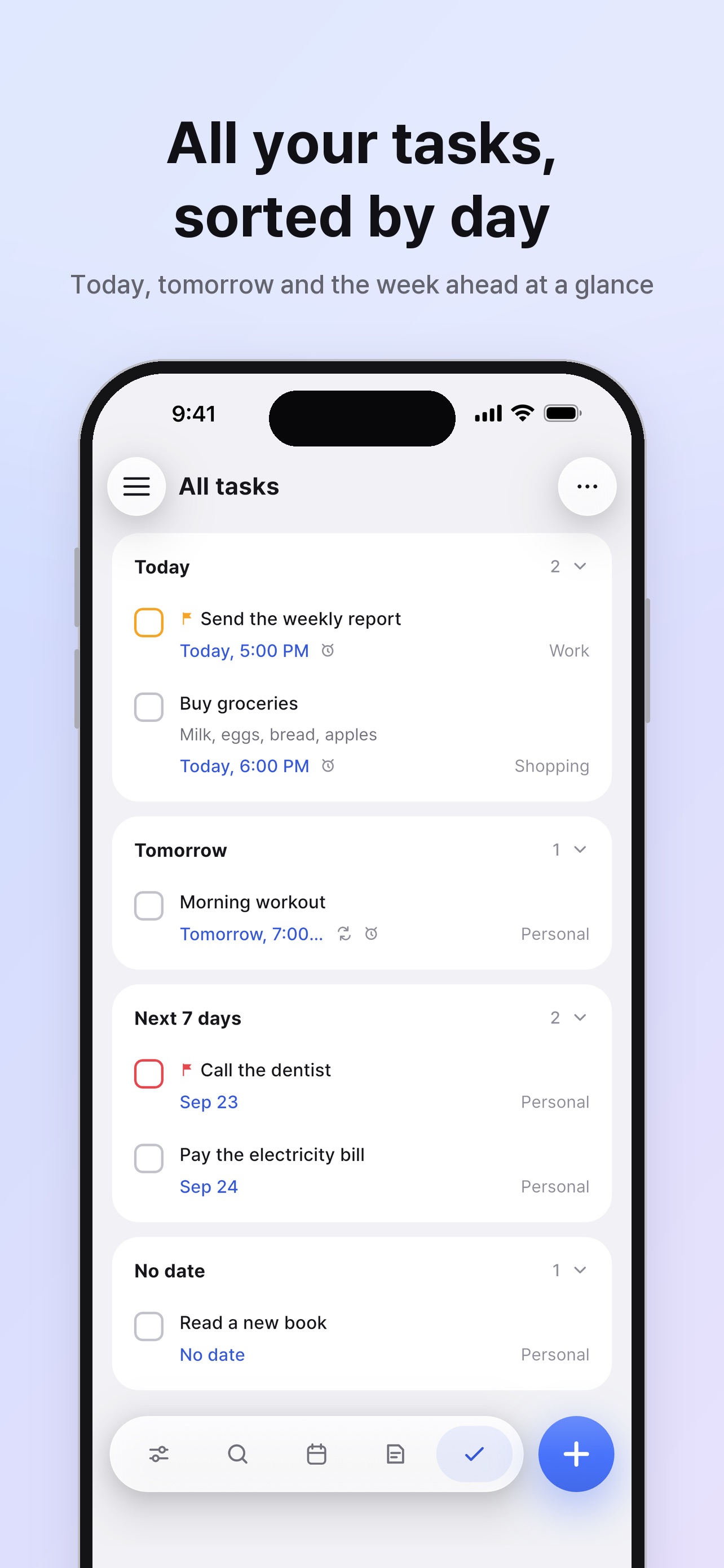 Screenshot 1 of CC Do - Tasks Notes Calendar