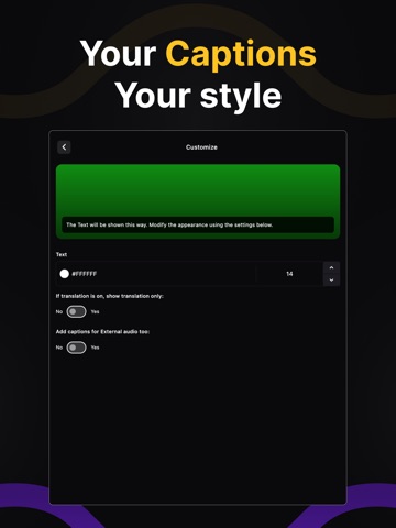 Live Caption & Translation iPad screenshot