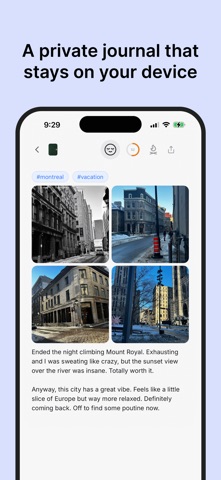 Munra: Private Diary & Journal iPhone screenshot