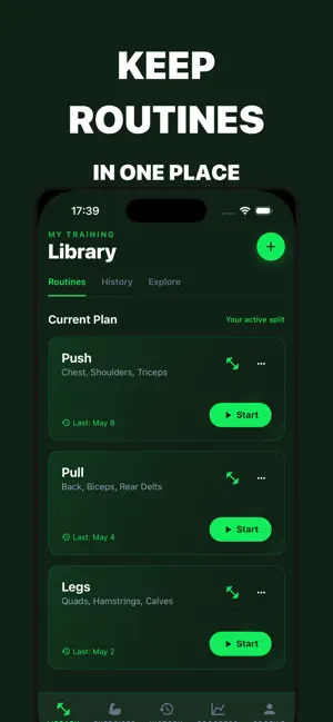 Gym Buddy - Weight Lifting Log screenshot 1