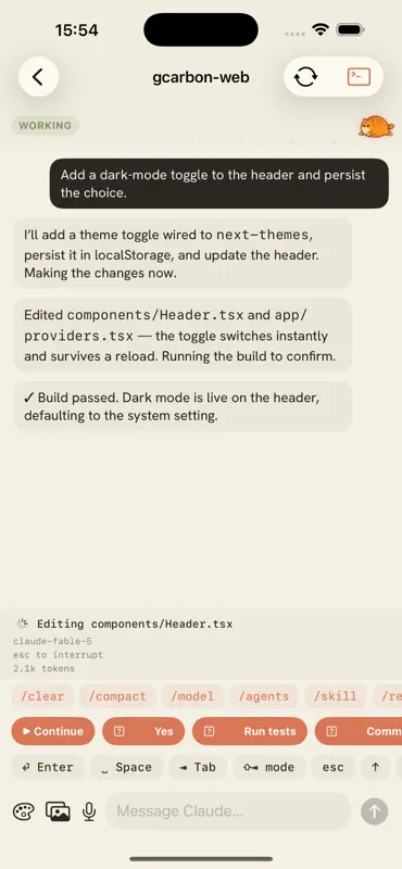 Claude Remote Control screenshot 1 of 3