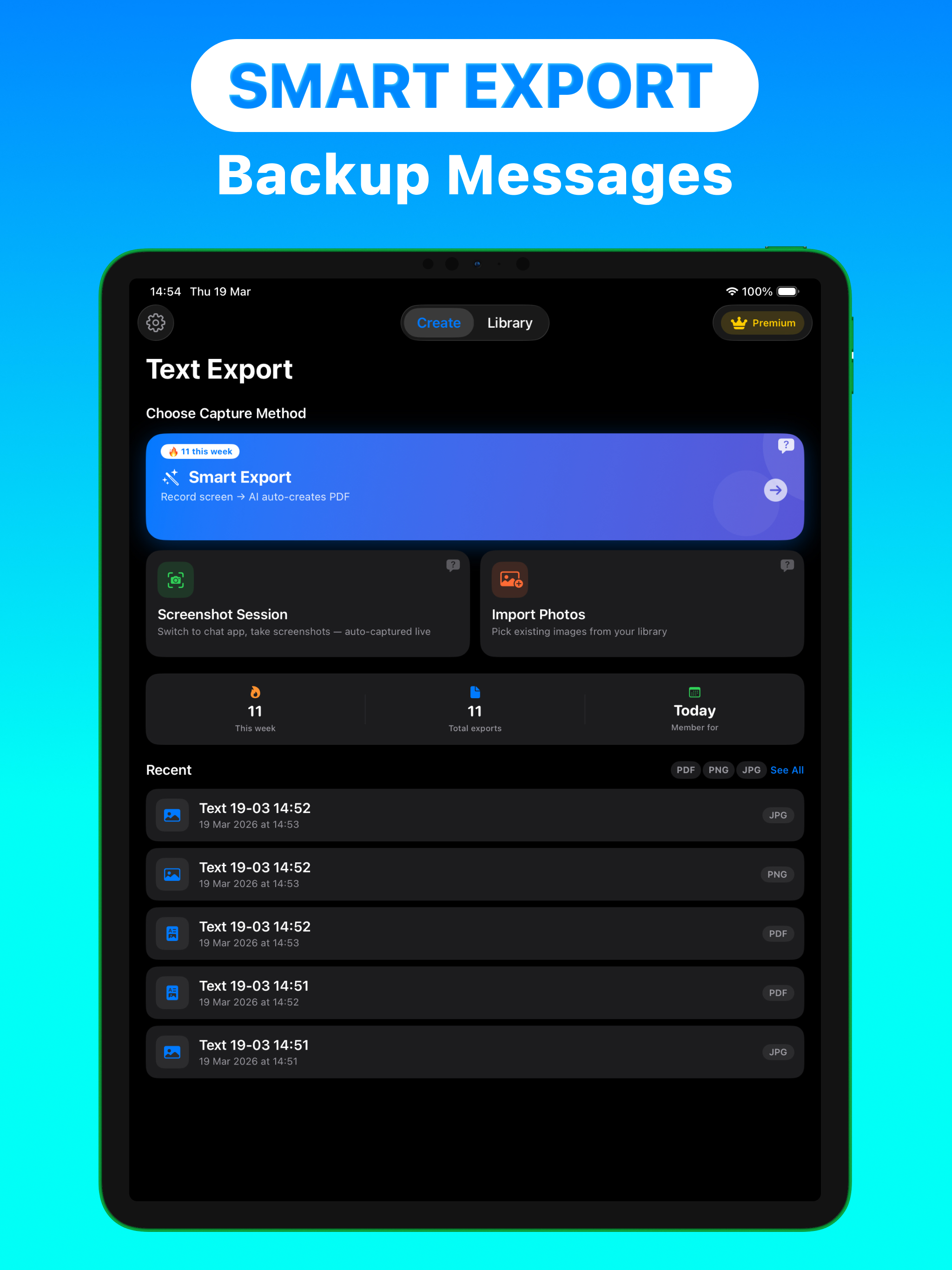 Text Export: Messages to PDF screenshot 10
