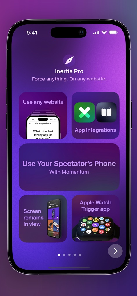Inertia Pro - Entertainment App | MWM