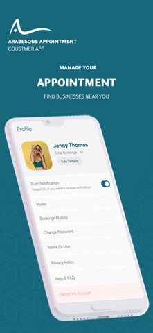 Arabesque Appointment screenshot