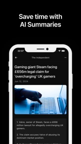 Daily News: AI summarization screenshot