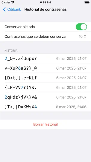Captura de pantalla de PwSafe 2 - Password Safe en iPhone 4