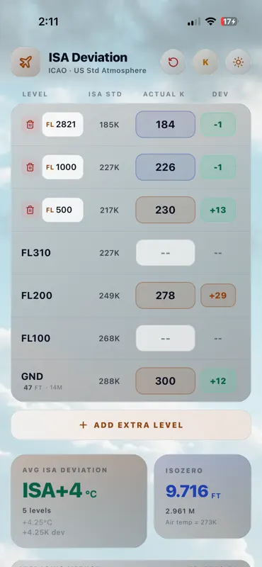 ISA Deviation Calculator screenshot 2 of 6