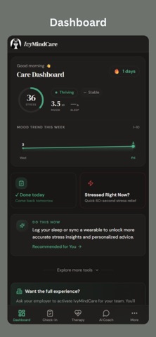IvyMindCare - Beat burnout Screenshot 2 of 6