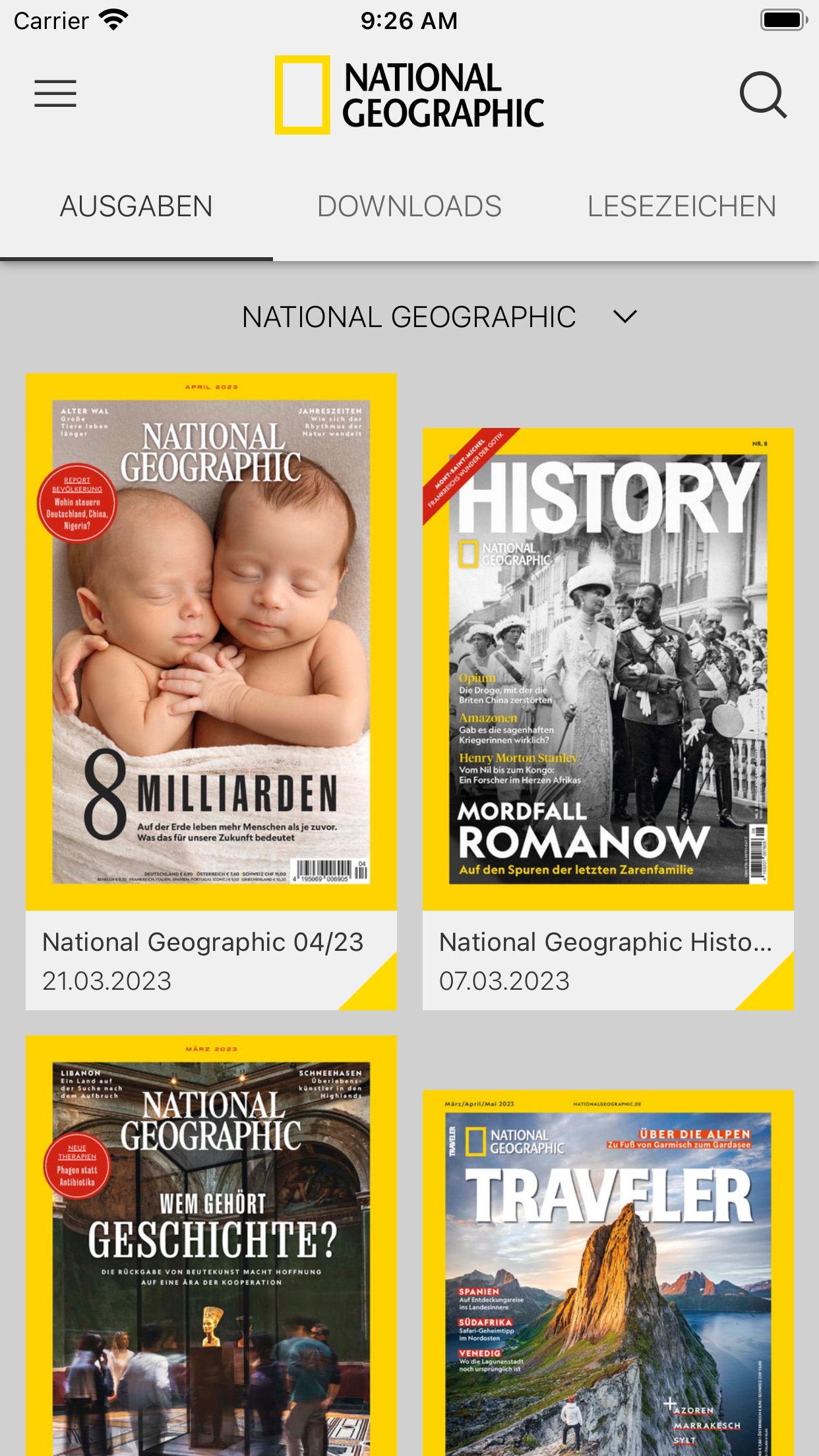 National Geographic DE screenshot 1