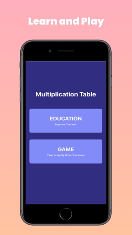 Multiplication Table - Game