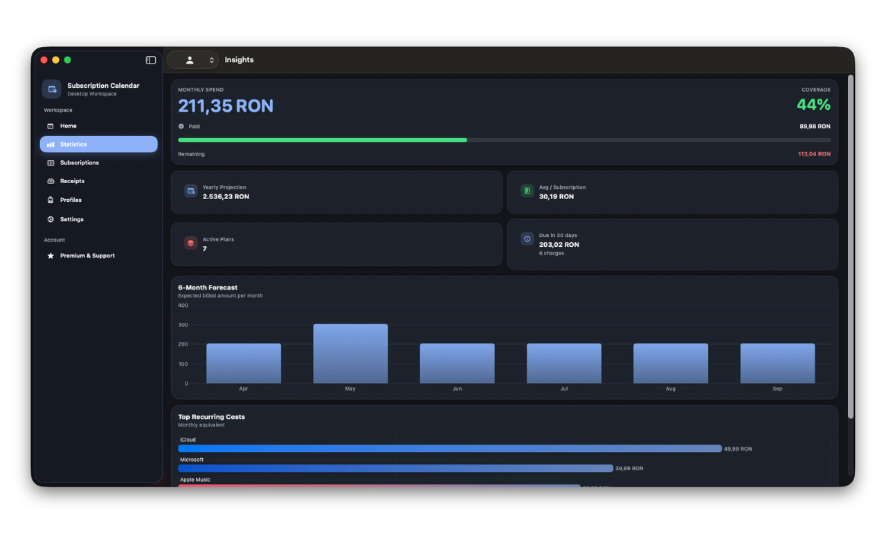 Subscription Calendar & Bills screenshot 10