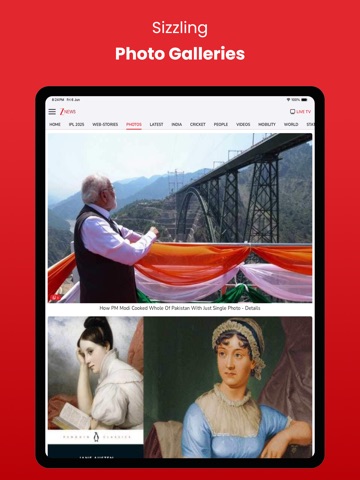 Zee News Live iPad screenshot